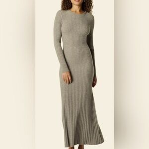 The Drop Ribbed Knit Maxi Dress women’s size L-NWT